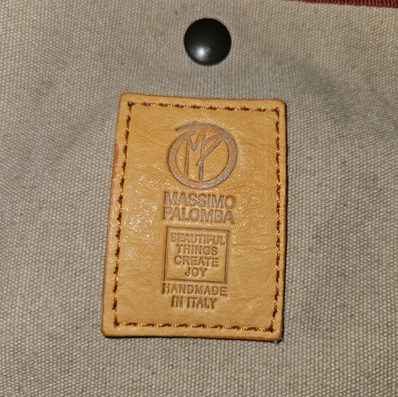 Massimo Palomba Tan Basket Weave Italian Leather Wide Tote - Picture 2 of 15